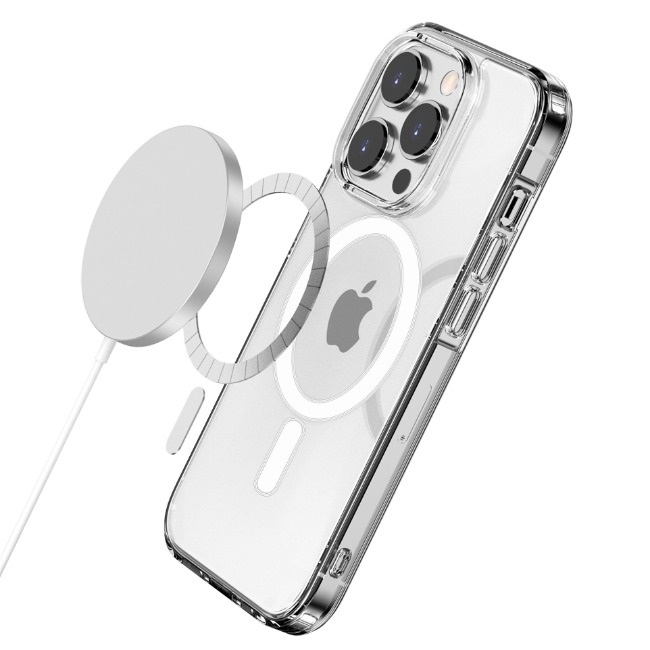 아이폰15 프로 맥세이프 클리어 투명 젤하드 케이스