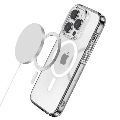 아이폰15 프로 맥세이프 클리어 투명 젤하드 케이스